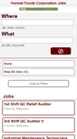 Mobile Screenshot of hormel.jobs